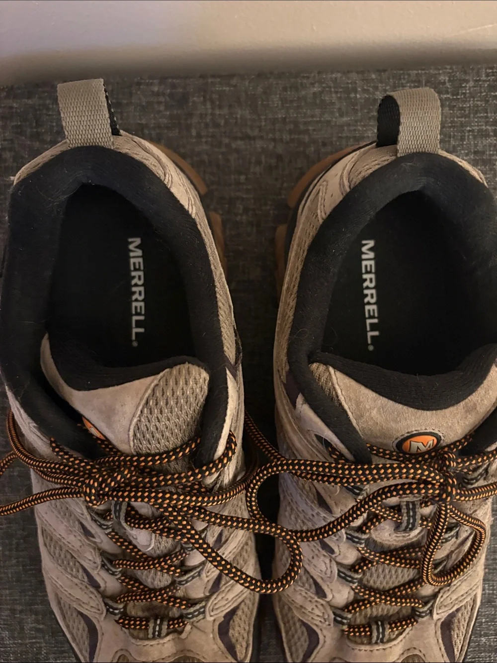 Men’s Merrell Moab 3 Walnut and Black Trail Hiking Shoes
